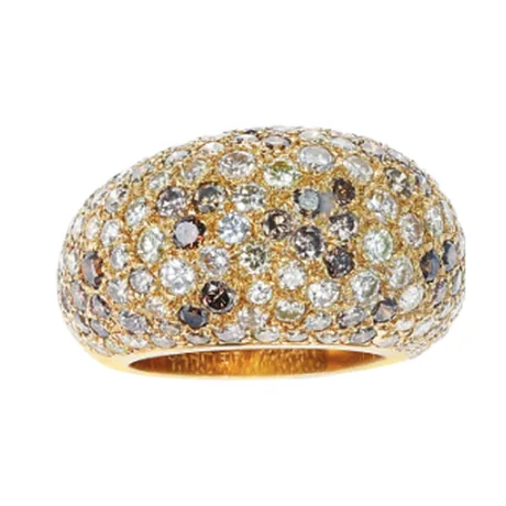 Cartier Bague bombé diamant