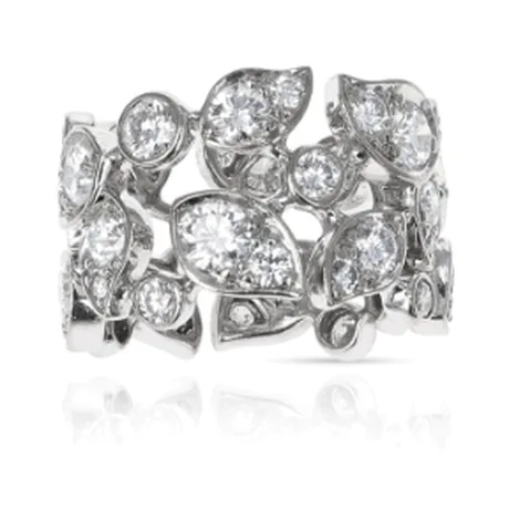 Cartier Bague feuille diamant