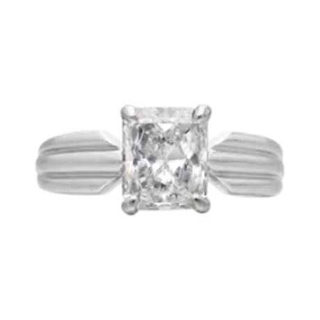 Cartier Bague solitaire diamant radiant 1,63 ct