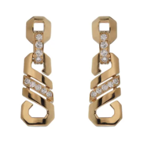 Cartier Boucles d'oreilles « Foxtrot » diamant