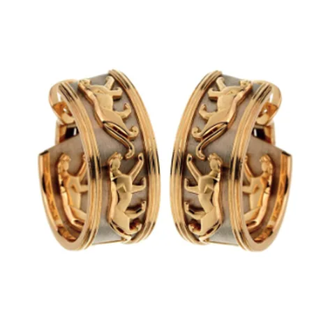 Cartier Boucles d'oreilles « Panthère » or & or blanc