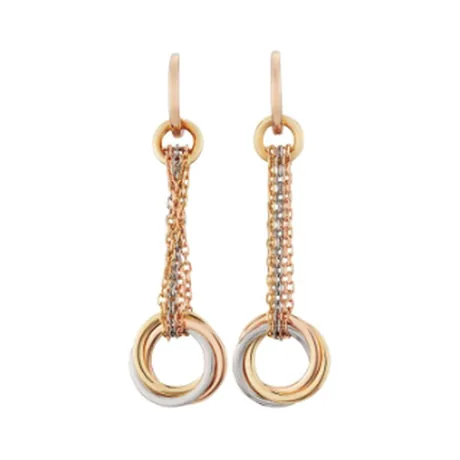 Cartier Boucles d'oreilles « Trinity » or & or blanc