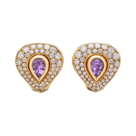 Cartier Clips d'oreilles améthyste