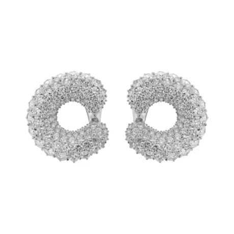 Cartier Clips d'oreilles circulaires diamant