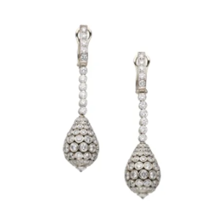 Cartier Clips d'oreilles Taj Mahal diamant