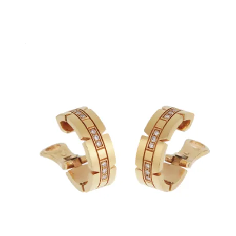 Cartier Clips d'oreilles « Tank » diamant