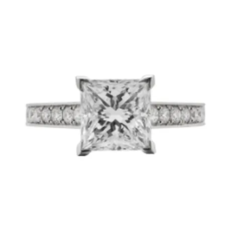 Cartier Solitaire diamant princesse 2,53 ct