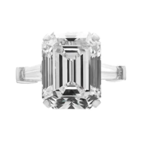 Graff Solitaire diamant taille émeraude 8,50 ct