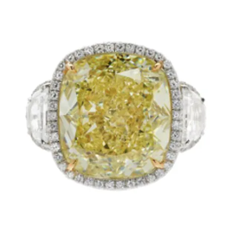 High Jewelry Bague diamant coussin 16,06 ct
