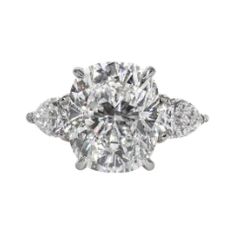 High Jewelry Bague diamant coussin 4,37 ct