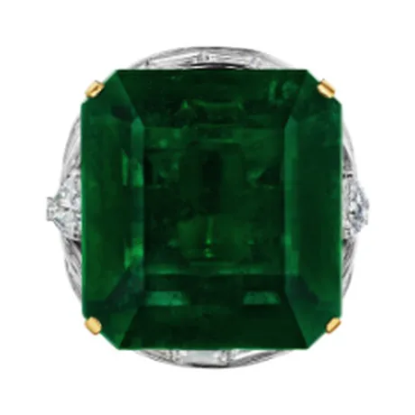 High Jewelry Bague émeraude de Zambie 29,10 ct
