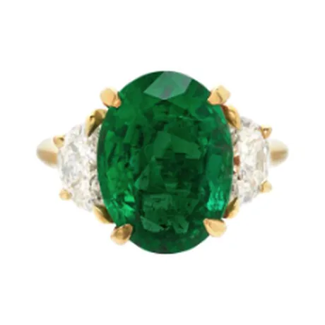 High Jewelry Bague émeraude de Zambie 5,05 ct