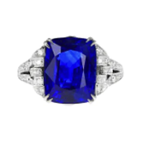 High Jewelry Bague Royal saphir bleu de Ceylan 10,15 ct
