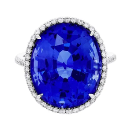 High Jewelry Bague saphir de Ceylan 17,38 ct