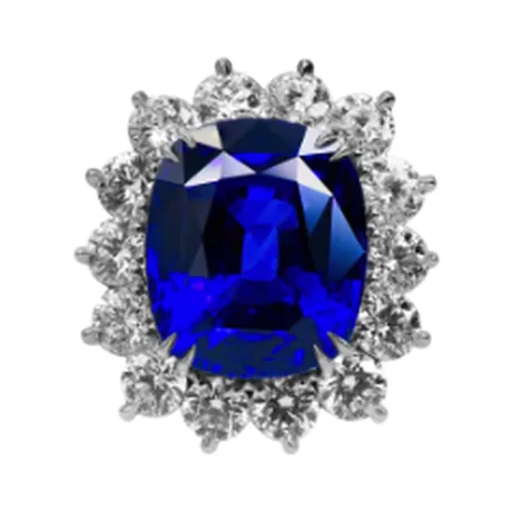 High Jewelry Bague saphir de Ceylan 27,17 ct