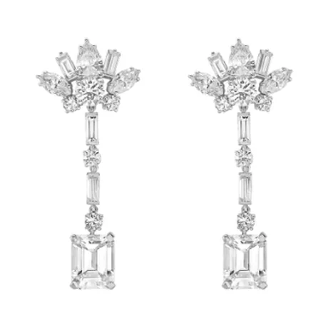 High Jewelry Boucles d'oreilles grappe diamant