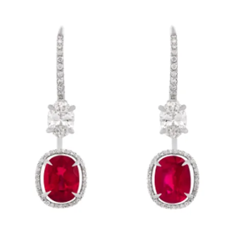 High Jewelry Boucles d'oreilles rubis de Birmanie 3,01 ct