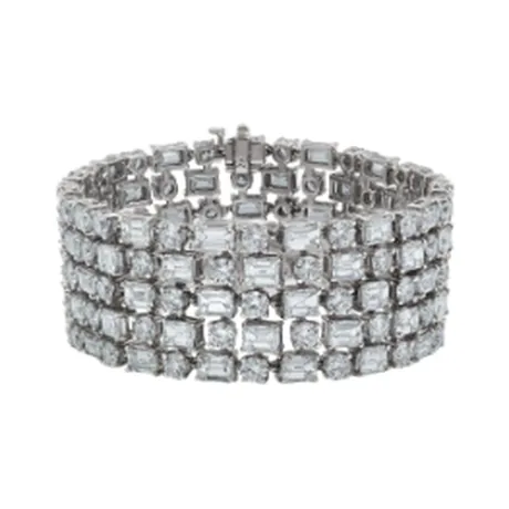 High Jewelry Bracelet cinq rangs diamant 50,00 ct