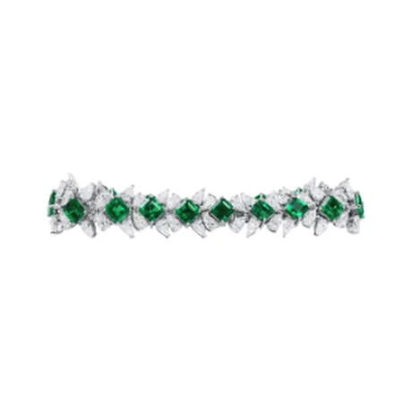 High Jewelry Bracelet émeraude de Colombie 11,07 ct