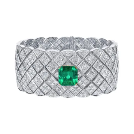 High Jewelry Bracelet émeraude de Colombie 5,67 ct