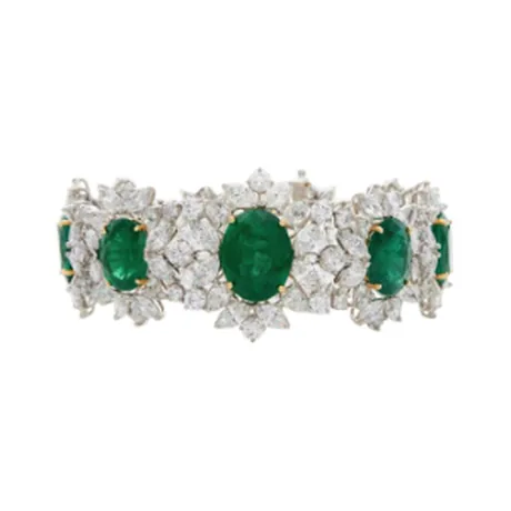 High Jewelry Bracelet émeraude de Zambie 44,94 ct