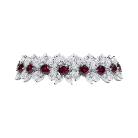 High Jewelry Bracelet rubis de Birmanie 16,21 ct