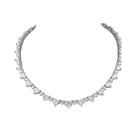 High Jewelry Collier cœur diamant rond 39,56 ct