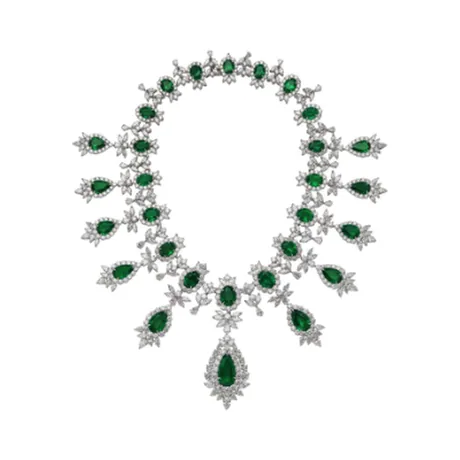 High Jewelry Collier émeraude de Zambie 144,07 ct