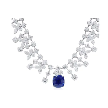 High Jewelry Collier Royal saphir bleu de Madagascar 13,04 ct