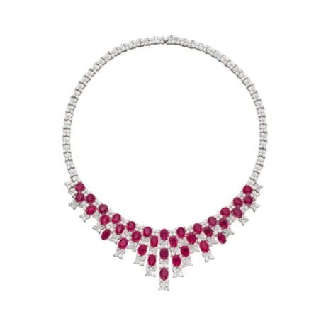 High Jewelry Collier rubis du Mozambique
