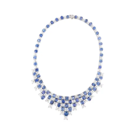 High Jewelry Collier saphir de Ceylan