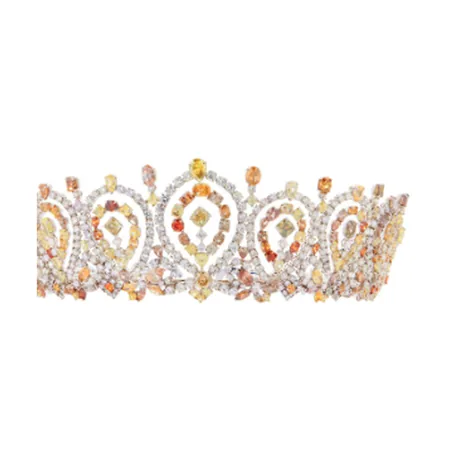 High Jewelry Diadème diamant de couleur fancy 127,80 ct