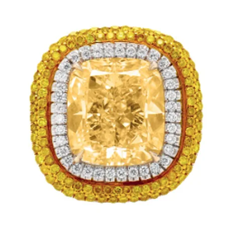 High Jewelry Pièce de joaillerie diamant coussin 8,56 ct