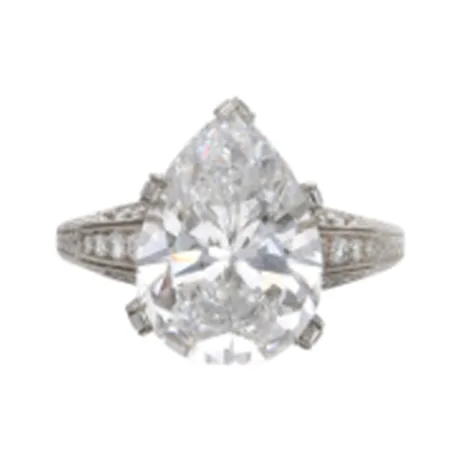 High Jewelry Solitaire diamant 4,97 ct