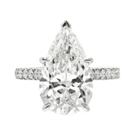 High Jewelry Solitaire diamant 5,86 ct