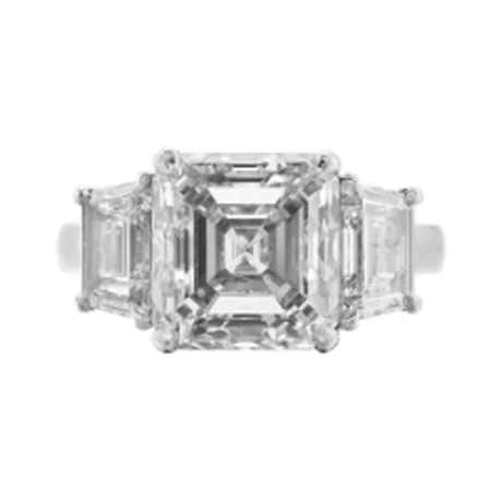 High Jewelry Solitaire diamant Asscher 5,01 ct