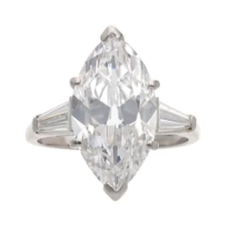 High Jewelry Solitaire diamant marquise 5,51 ct