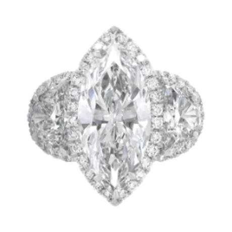 High Jewelry Solitaire diamant marquise 5,65 ct