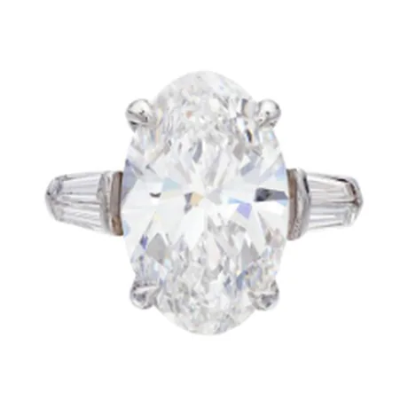 High Jewelry Solitaire diamant ovale 7,20 ct