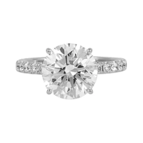High Jewelry Solitaire diamant rond 4,25 ct