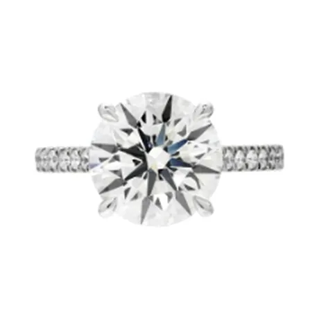 High Jewelry Solitaire diamant rond 4,28 ct