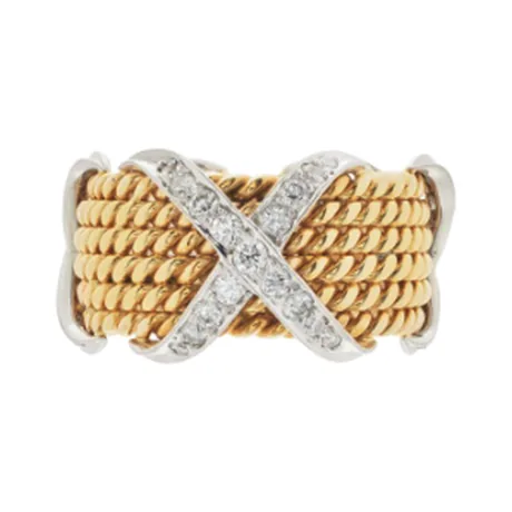Tiffany & Co. Bague corde six rangs diamant