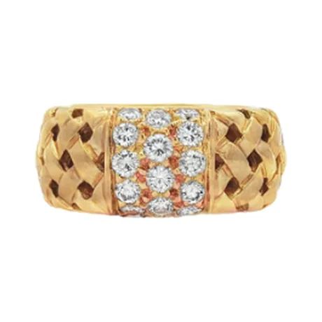 Tiffany & Co. Bague vannerie diamant
