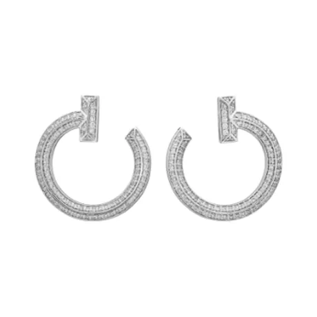 Tiffany & Co. Boucles d'oreilles ouvert diamant