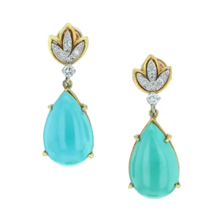 Tiffany & Co. Boucles d'oreilles turquoise