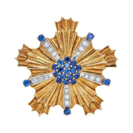 Tiffany & Co. Broche étoile saphir