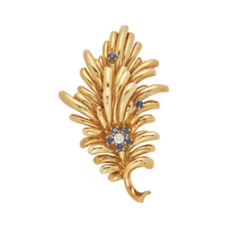 Tiffany & Co. Broche gerbe saphir