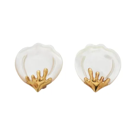 Tiffany & Co. Clips d'oreilles Angela Cummings nacre or