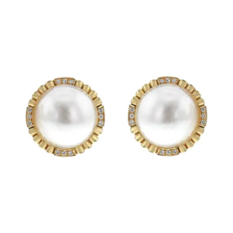 Tiffany & Co. Clips d'oreilles perle mabé