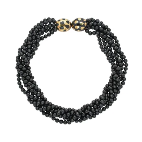 Tiffany & Co. Collier multi rang onyx